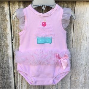 Pink Cupcake Tutu Onesie